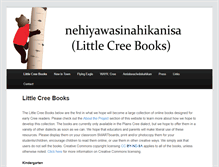 Tablet Screenshot of littlecreebooks.com